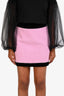 Jacqueline Nana Pink Tweed and Velvet Emma Skirt Size M