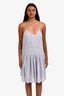 Isabel Marant Etoile Light Purple Amelie Scoop Neck Mid-Length Dress Size 36