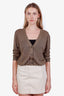 R13 Olive Green Linen Cardigan Size S