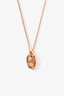 Hermès Rose Gold 'Farandole' Pendant Anchor Chain Motif Necklace