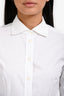 Dolce & Gabbana White Cotton Buttoned Cuff Shirt Size 42