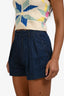 Louis Vuitton Denim Pinstripe Shorts Size 36