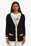 Gucci Black Knitted 'Loved' Cardigan Size XS
