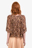 Isabel Marant Etoile Leopard Print Sheer Top Size 38