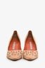 Manolo Blahnik Peach Suede Laser Cut d'Orsay Pumps Size 38