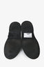 Roger Vivier Black Brushed Leather Buckle Sandals Size 37