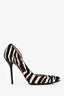 Gucci Zebra Ponyhair Heels Size 38.5