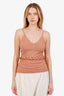 Dion Lee Brown Braided Ribbed Cami Size 4