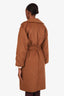 Max Mara Brown Cashmere Belted Jacket Size 6