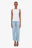 Agolde Blue Denim Asymmetrical High-Waisted Jeans Size 24