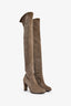 Stuart Weitzman Grey Suede Highland Boots Size 6.5