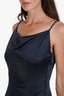 Elliatt Navy Asymmetrical Jacinda Midi Dress Size S