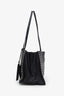 Prada Black Studded Etiquette Glace Small Tote Bag