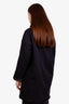 Fendi Vintage Black Reversible Eco-fur Hooded Coat Size 38