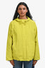 Eileen Fisher Lime Green Cotton Nylon Windbreaker Jacket Size XS