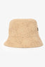 Christian Dior Tan Cotton 'Cannage Teddy-D Small Brim' Bucket Hat Size 57