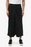 Comme des Garcons Black Wool Drop Crotch Pants Size S