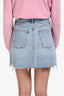 Agolde Light Blue Criss Cross Denim Mini Skirt Size 26