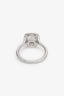 Tiffany & Co. Platinum Soleste 1.09ct G VVS2 Cushion Diamond Halo Engagement Ring