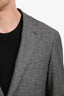 Cannali Grey Houndstooth Wool Elbow Patch Suit Blazer Size 52 Mens
