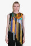 Dries Van Noten Multicoloured Fringe Sleeveless Top Size 34
