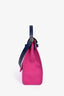 Hermès 2020 Magenta Canvas/Navy Leather Herbag 31