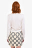 Dolce & Gabbana White Silk Front Tie Long Sleeve Cardigan Size 46