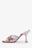 Christian Louboutin Multicolour Floral Satin Mules Size 37