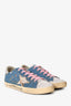 Golden Goose White Suede Light Blue Denim 'Superstar' Sneakers Size 37