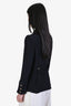 St. John Black Textured Zip Up Cardigan Size 8