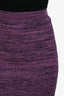 Stella McCartney Purple Cotton Midi Skirt Size 38