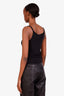 Gucci Black Horsebit Logo-detailed Crepe Jersey Tank Top Size L