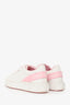 Louis Vuitton White/Pink Leather Time Out Bow Sneakers Size 39