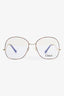 Chloe Gold CE157 Oversized Eyeglasses