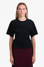 Isabel Marant Black Cotton Cinched T-Shirt Size M