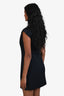Helmut Lang Navy Blue/Black Sleeveless Mini Shift Dress Size 00