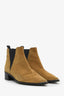 Acne Studios Brown Suede Leather Pointed Toe Ankle Boots Size 40