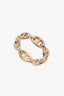 Hermès 18K Rose Gold Small Model Chaine d'ancre Enchainee Ring Size 53