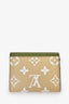 Louis Vuitton 2019 Khaki Green/Beige Giant Monogram 'Zoe' Compact Wallet