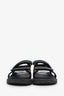 Christian Dior Black Leather 'Dioract' Sandals Size 37.5