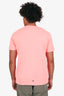 Givenchy Pink Cotton Logo Print T-Shirt Size L Mens