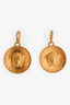 Boucles d'oreilles médaillon Medusa dorées Versace