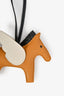 Hermès 2021 Sesame/Black/White Milo Lambskin Rodeo Pegase Charm MM