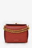 Alexander McQueen Red Grain Calfskin Box Crossbody Bag