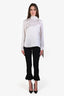 Isabel Marant Black Cotton Fitted Flared Pants Size 36