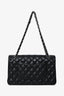 Pre-loved Chanel™ 2009 10 Black Caviar Medium Double Flap SHW