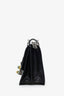Fendi Black Leather Monster Kan I Shoulder Bag with Fur Handle