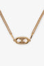 Celine Gold Tone Maillon Triomphe Necklace