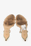 Stuart Weitzman Gold Glitter 'Starla 80' Sandals Size 6.5