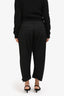 DSQUARED2 Black Cuffed Cropped Trousers Size 44